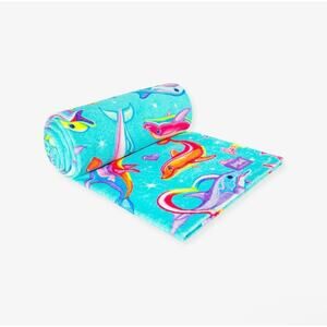 NWT Posh Peanut X Lisa Frank Dancing Dolphins Beach Towel
